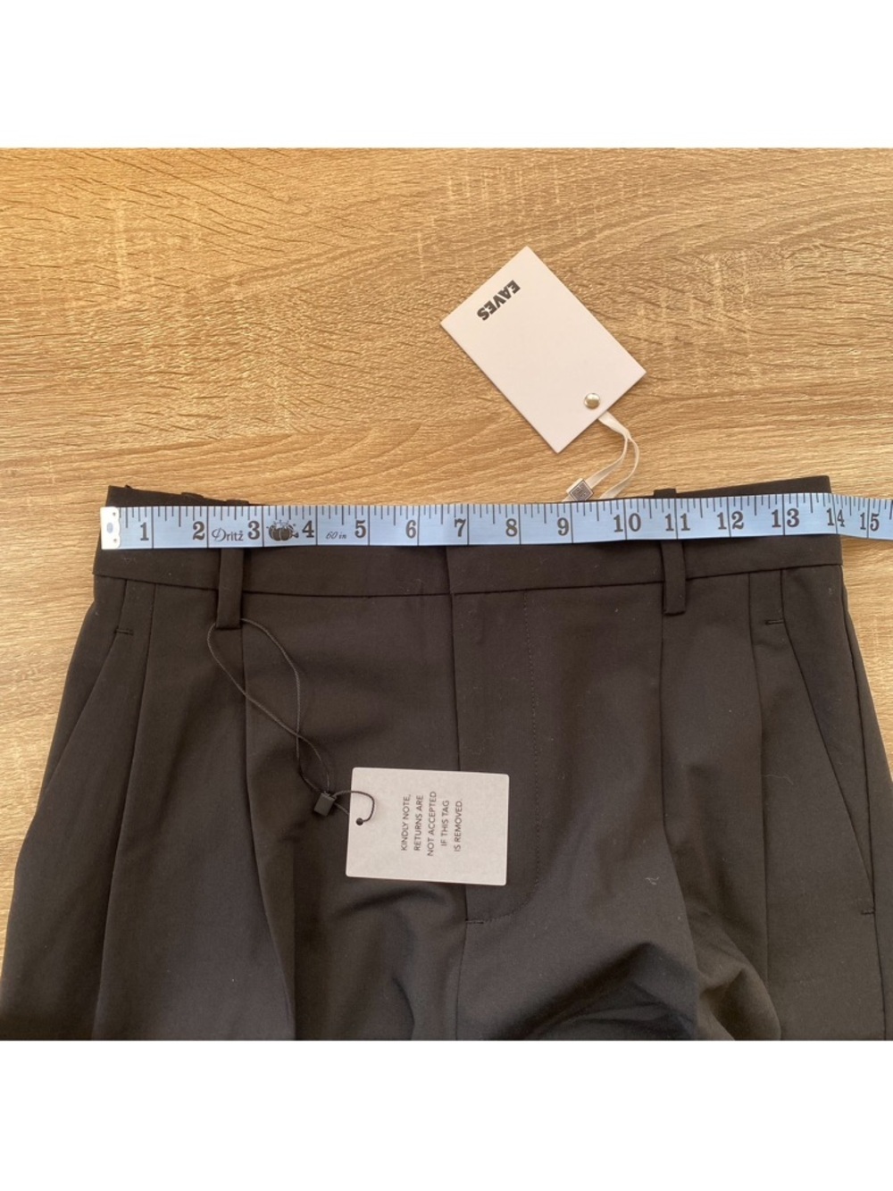 NWT Eaves Colby Long Short Black XXS - Picture 10 of 13